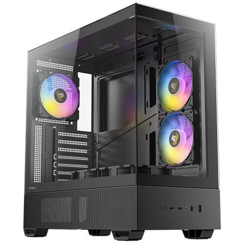 Antec CX705 ARGB Gaming PC Case Mid Tower, Black