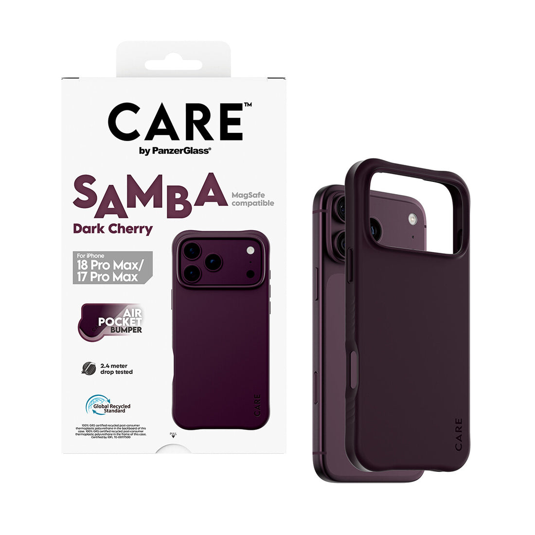 PanzerGlass CARE by Samba Case Dark Cherry w. MagSafe iPhone 18 Pro Max | 17 Pro Max - image 5