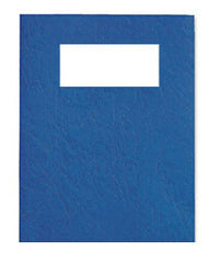 GBC LeatherGrain Binding Covers 250gsm with window A4 Blue (50)
