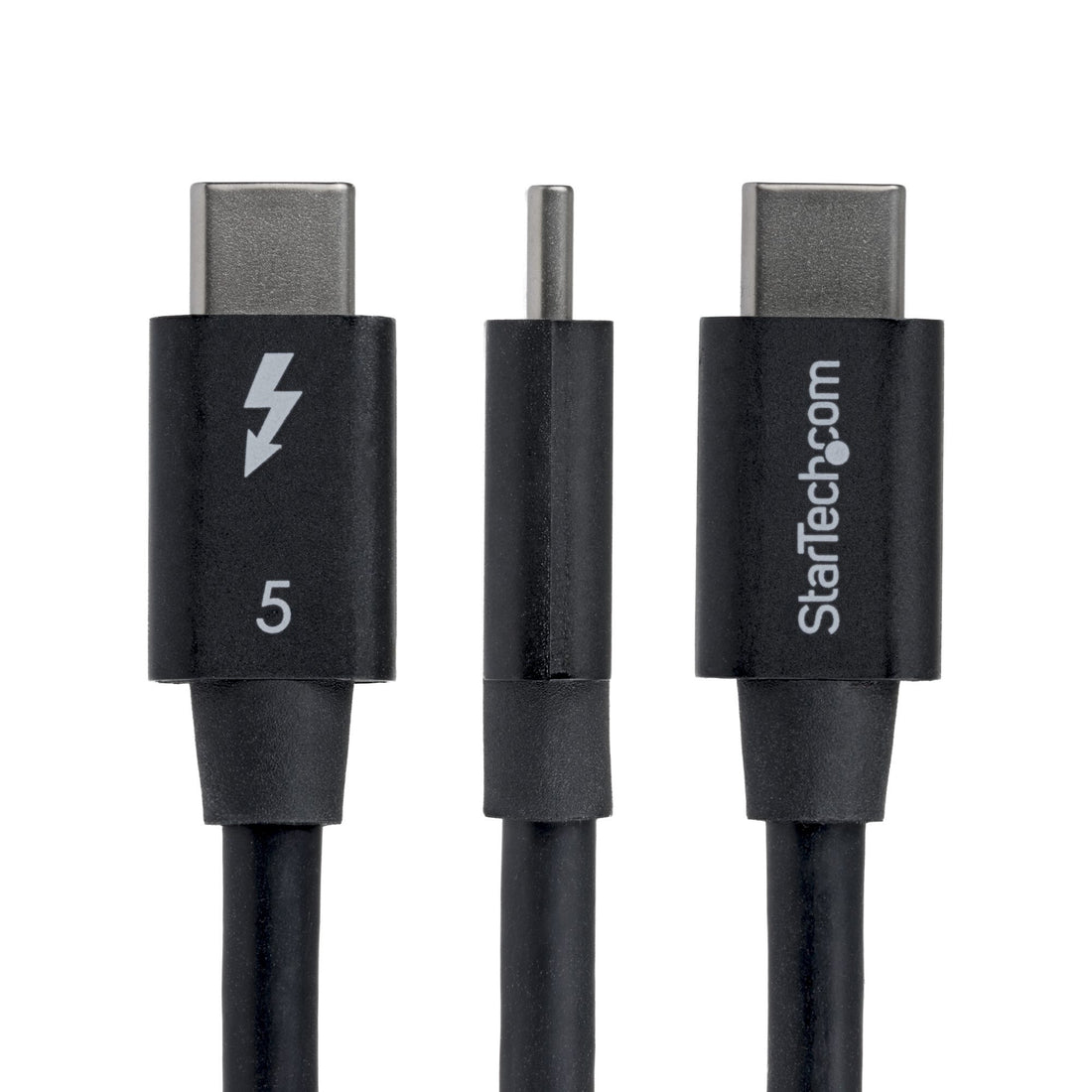 StarTech.com 2.6ft (80cm) Right Angle Thunderbolt 5 Cable, 80Gbps/Up to 120Gbps, 240W PD, 8K 60Hz, Certified - image 2