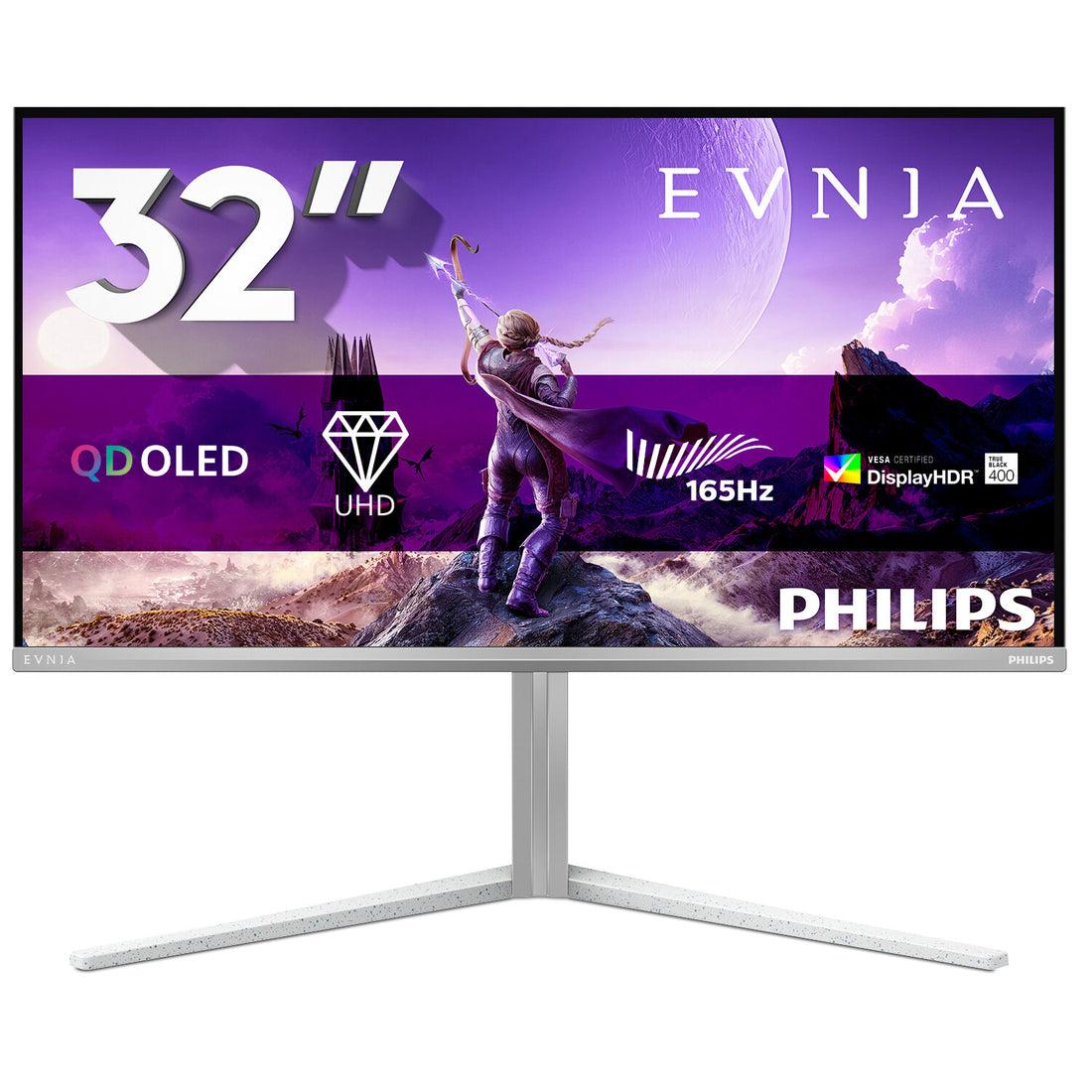 Philips Evnia 6000 32M2N6901A/00 computer monitor 31.5" 3840 x 2160 pixels 4K Ultra HD QD-OLED White - image 2