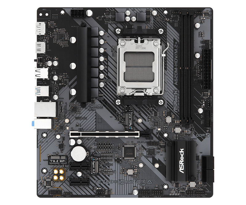 Asrock A620M-HDV/M.2+ AMD A620 Socket AM5 micro ATX