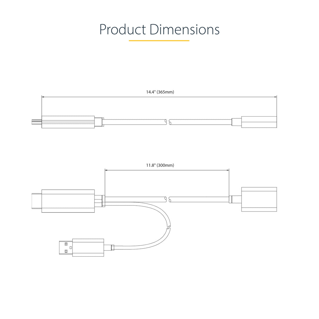 StarTech.com 1ft (30cm) HDMI to DisplayPort Adapter Cable, Active 4K 60Hz HDMI 2.0 to DP 1.2 Converter, HDR - image 7