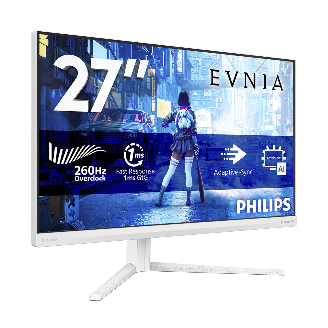 Philips Evnia 5000 27M2N5201P/00 computer monitor 27" 1920 x 1080 pixels Full HD LCD White - image 3