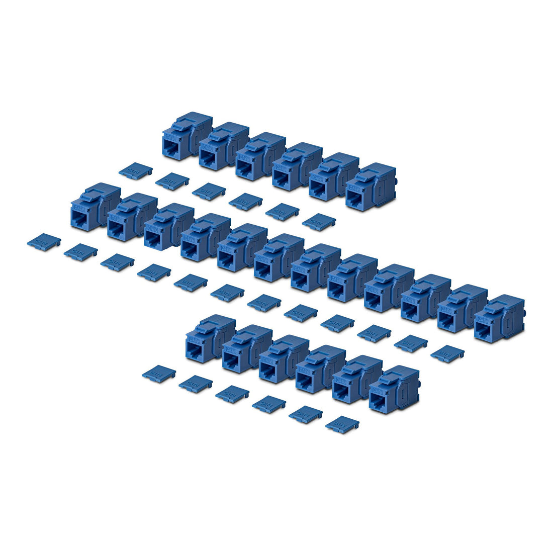 StarTech.com Cat6 Keystone Jack, 24-Pack RJ45 Ethernet Keystone Jacks, UTP Cat6 Wall Jack, 180-Degree - image 6