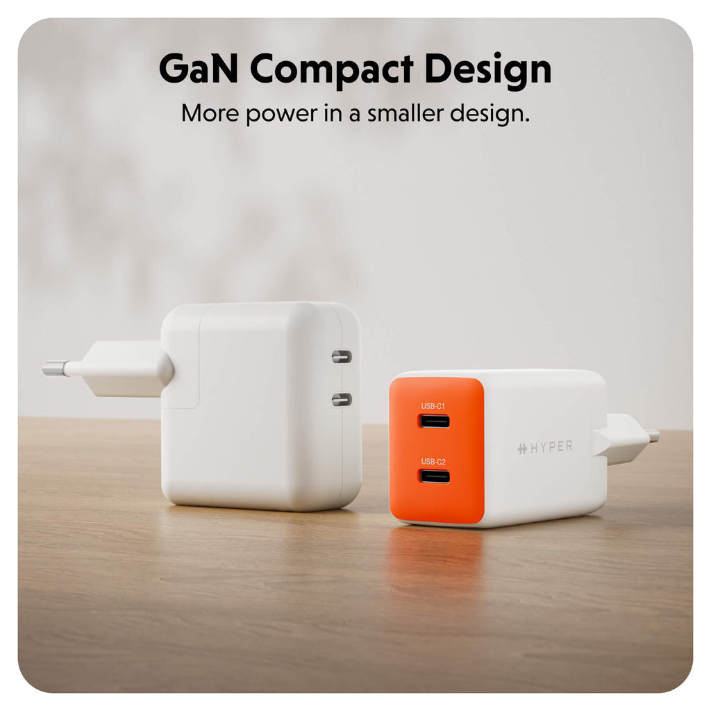 Targus HyperJuice Flex 45W GaN Laptop, Smartphone, Headset, Portable gaming console White, Orange AC Indoor - image 2