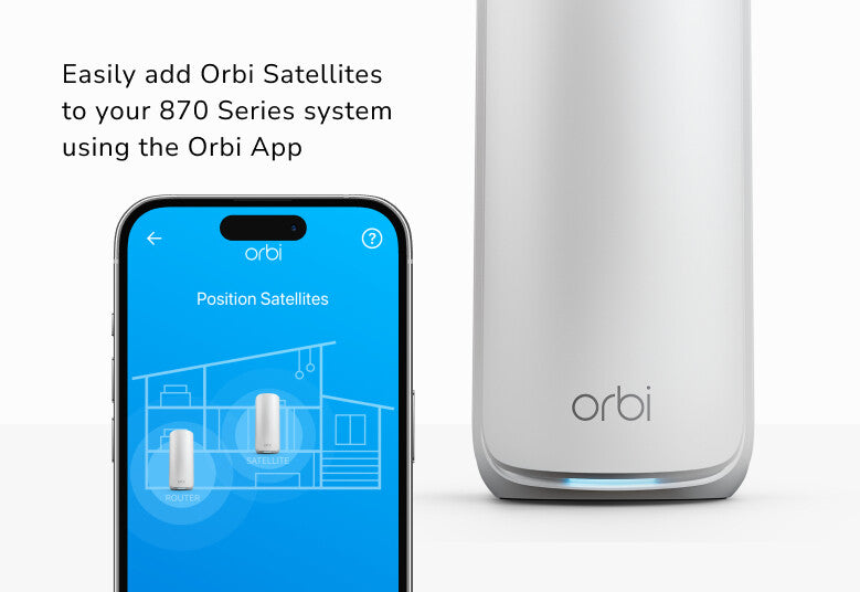 NETGEAR Orbi 870 Tri-band (2.4 GHz / 5 GHz / 6 GHz) Wi-Fi 7 White 4 Internal - image 6
