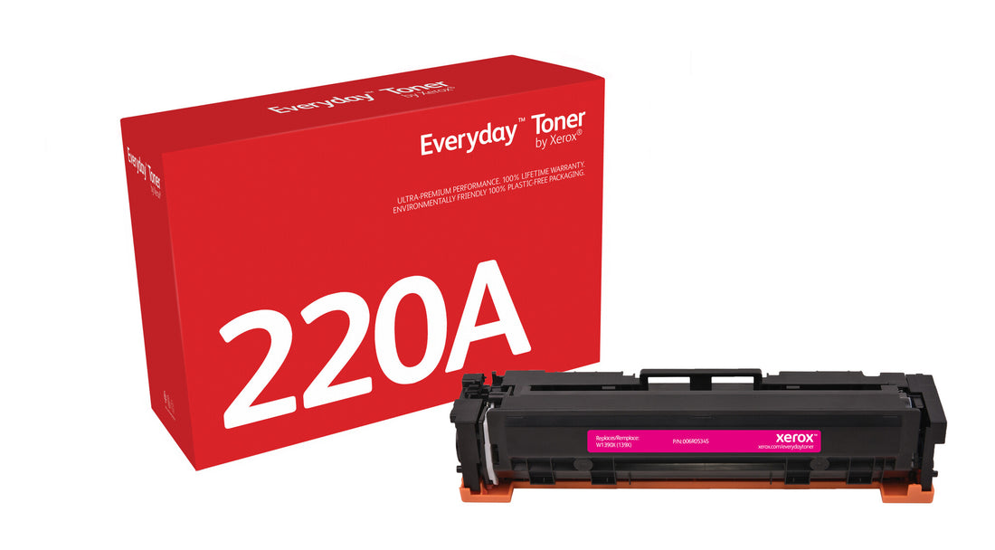 Everyday Magenta Toner by Xerox compatible with HP 220A (W2203A), Standard capacity