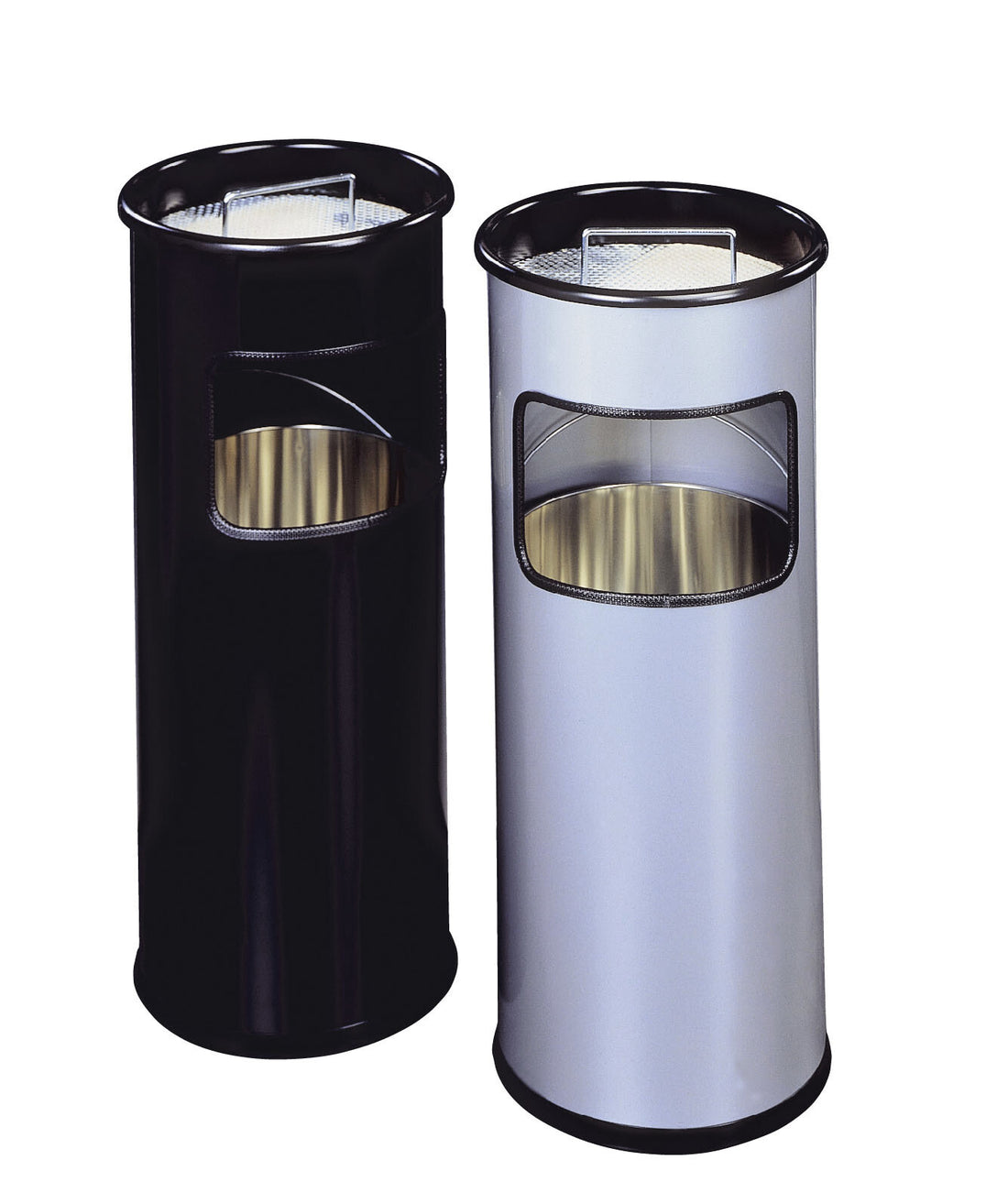 Durable 333023 trash can 17 L Round Metal Silver - image 7