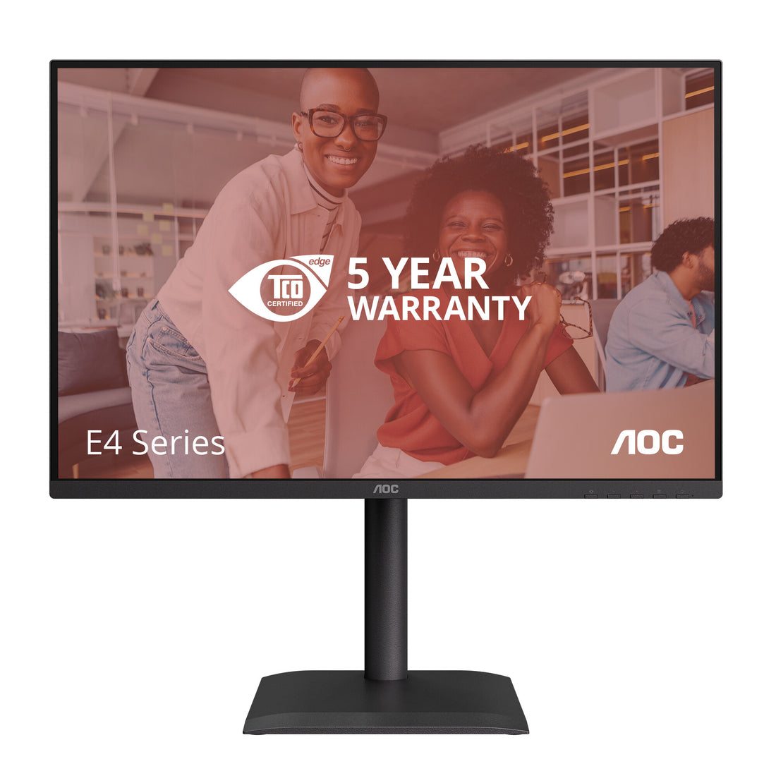 AOC E4 X24E4U computer monitor 24" 1920 x 1200 pixels Full HD LED Black