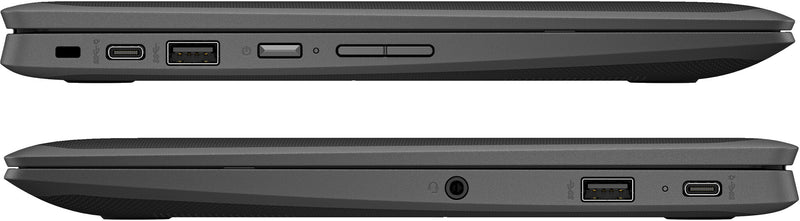 HP Chromebook Fortis x360 G3 J Intel® Celeron® N5100 29.5 cm (11.6") Touchscreen HD 8 GB LPDDR4x-SDRAM 64 GB eMMC Wi-Fi 6 (802.11ax) ChromeOS Black