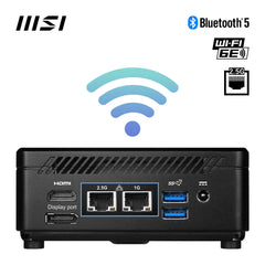 MSI Cubi 5 12M Intel Core i7 1255U Desktop PC, NUC, SFF, Mini Computer, HTPC, (16GB RAM, 512GB SSD, Windows 11 PRO), IRIS XE Graphics/ThunderBolt 4/Type C/HDMI/DisplayPort/Dual LAN/WiFi 6E/BT 5.3/VESA