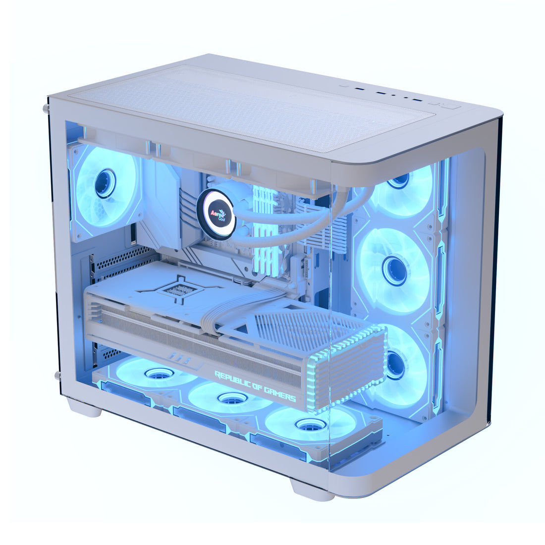 Aerocool P500C Midi Tower White - image 3