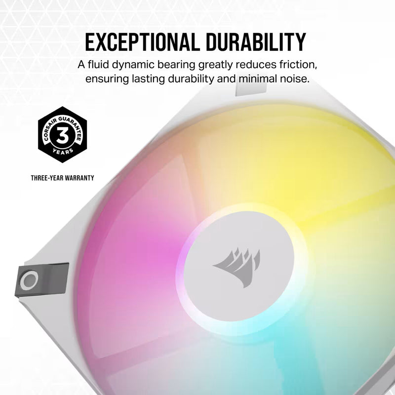 Corsair AF120 RGB Slim Computer case Fan 12 cm White 2 pc(s)