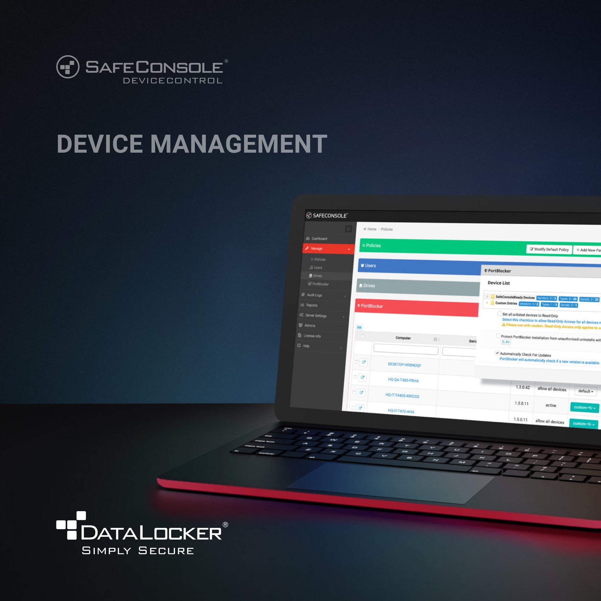 DataLocker SafeConsole Device Management License Renewal 1 year - One ...