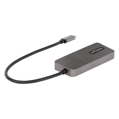 StarTech.com 3-Port USB-C Multi-Monitor Adapter, USB Type-C to 3x DisplayPort 1.4 MST Hub, Triple 4K 60Hz DP Laptop Display Extender / Splitter, HDR, Extra-Long Built-In Cable - Windows Only