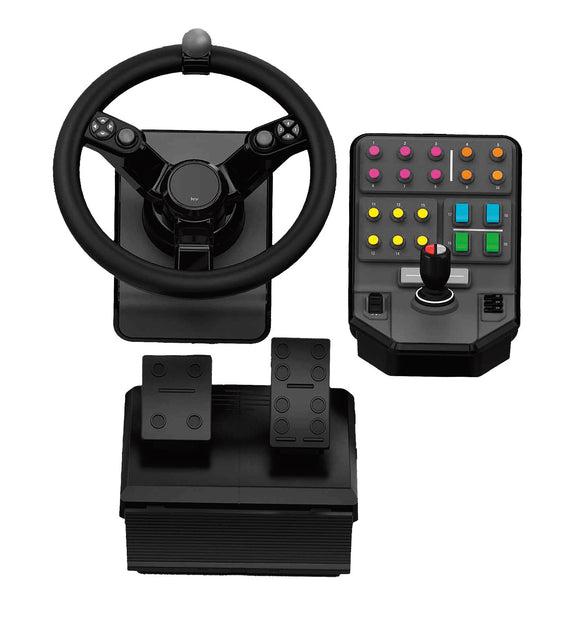 Logitech G G Heavy Equipment Bundle Farm Sim Controller Black USB Stee ...