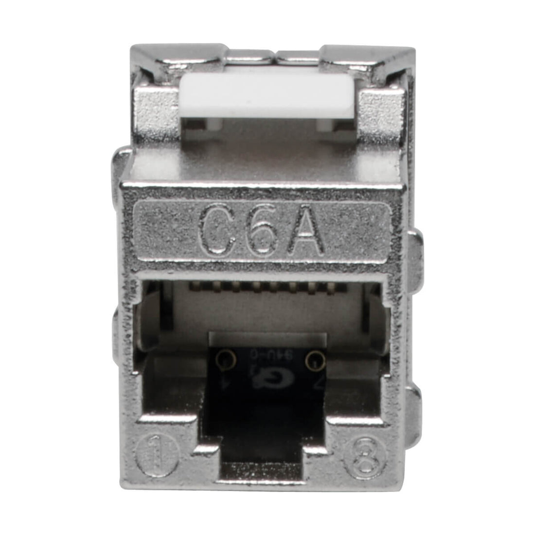 Tripp Lite N238-001-SH-TF Keystone Jack Cat6a/Cat6/Cat5e, RJ45, Shielded, Dust Cap - Toolless, PoE/PoE+ Compliant, TAA