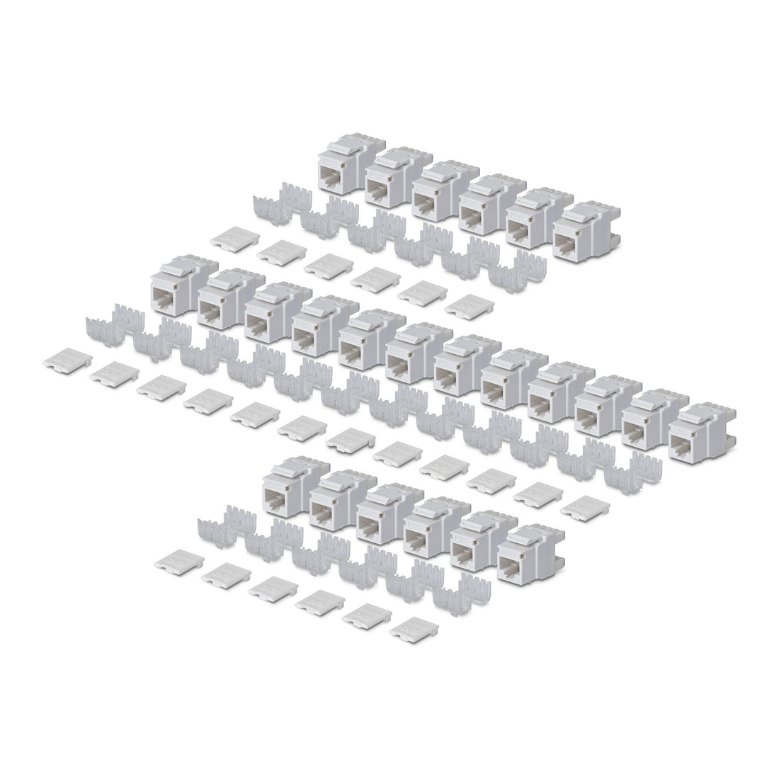 StarTech.com Cat6 Keystone Jack, 24-Pack RJ45 Ethernet Keystone Jacks, UTP Cat6 Wall Jack, 180-Degree 110 - image 6