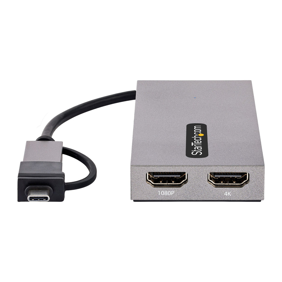 StarTech.com USB to Dual HDMI Adapter, USB A/C to 2x HDMI Displays (1x 4K30Hz, 1x 1080p), Integrated USB-A to - image 3