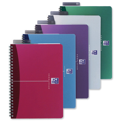 Elba Oxford writing notebook A5 90 sheets Multicolour