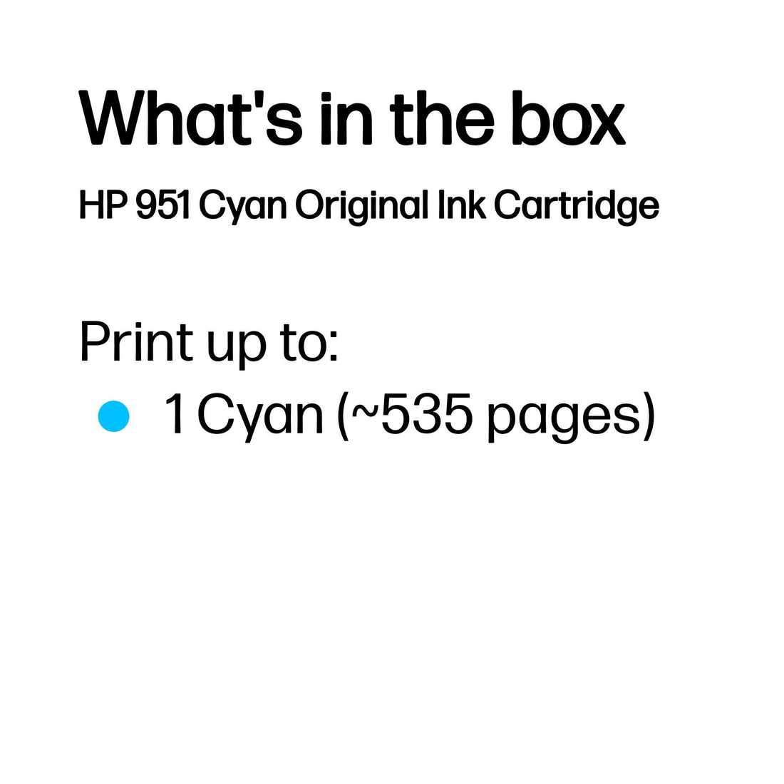 HP 951 Cyan Original Ink Cartridge - image 3