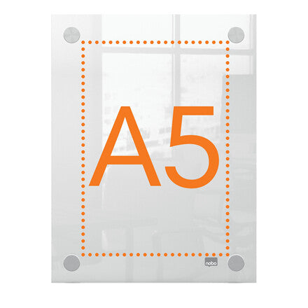 Nobo Premium Plus A5 Clear Acrylic Wall Mounted Poster Frame - image 3