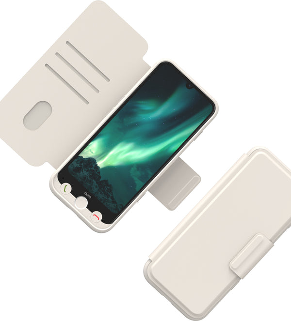 Doro Aurora A31 wallet case bone