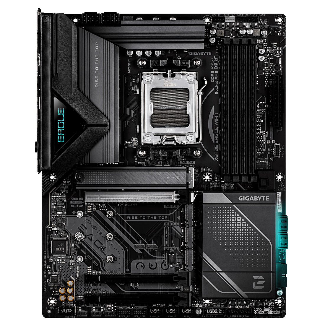 GIGABYTE X870E EAGLE WIFI7 Motherboard - Supports AMD Ryzen 9000 CPUs, 16+2+2 Phases Digital VRM, up to 8200Hz - image 2