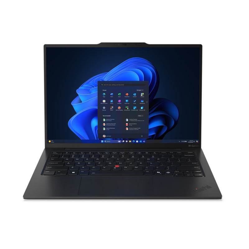 Lenovo ThinkPad X1 Carbon Gen 13 Aura Edition Intel Core Ultra 7 255U Laptop 35.6 cm (14") WUXGA 16 GB LPDDR5x-SDRAM 512 GB SSD Wi-Fi 6E (802.11ax) Windows 11 Pro UK English Black
