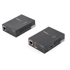 StarTech.com 1 Port Gigabit PoE Injector & Splitter Kit - 60W High Power over Ethernet Injector 100m/12-24V DC Splitter 802.3bt Midspan Single Port Ultra PoE LAN/RJ45 Security/Monitoring