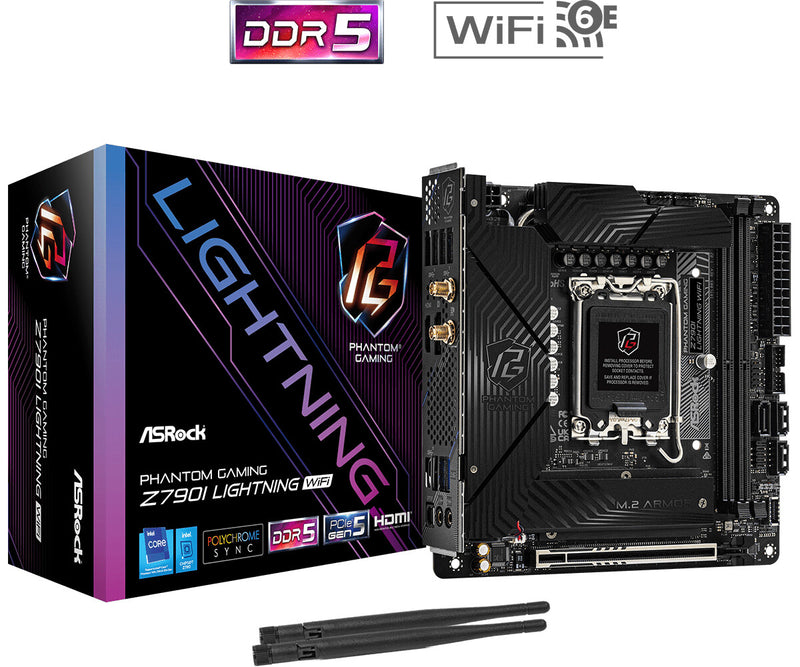 Asrock Z790I Lightning WiFi Intel Z790 LGA 1700 mini ITX