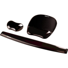 Fellowes Crystal Gel Mousepad Wrist Support Blk