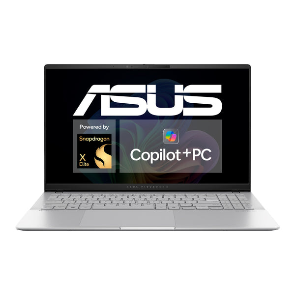 ASUS Vivobook S15 15.6" Laptop (90NB14Q2-M002R0) - Snapdragon X1, 16GB RAM, 1TB SSD, Windows 11 Home, German Keyboard