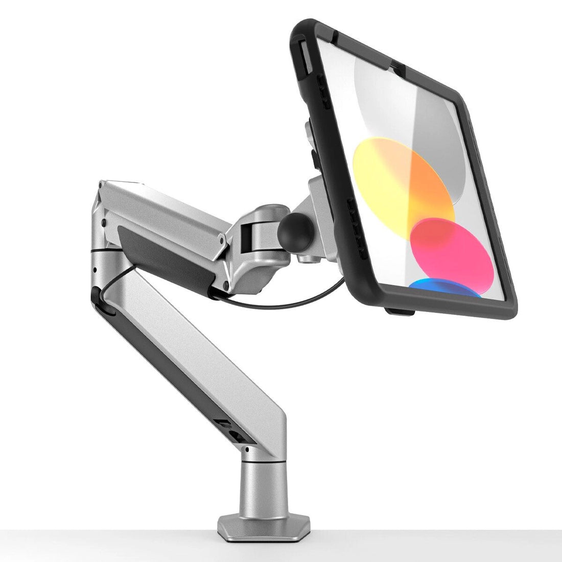 Compulocks iPad 10th-11th (A16) Gen, Mount with Cable-free Charging Articulating Arm Mount Black