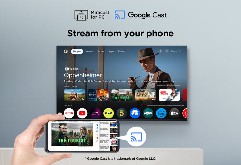 TCL 65V6C-UK TV 165.1 cm (65") 4K Ultra HD Smart TV Wi-Fi Metallic 280 cd/m²