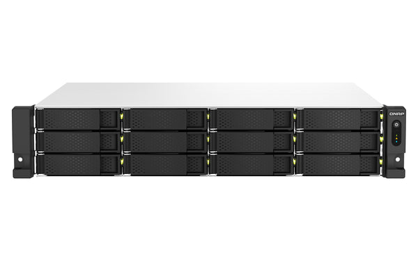 QNAP TS-1264U-RP NAS Rack (2U) Intel® Celeron® 8 GB DDR4 0 TB QNAP QTS Aluminium, Black