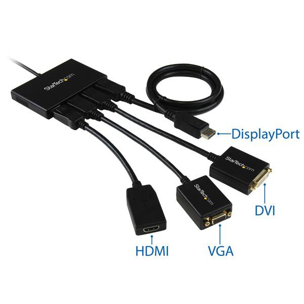 StarTech.com 4-Port Multi Monitor Adapter - DisplayPort 1.2 MST Hub - 4x 1080p - DisplayPort Video Splitter - image 7