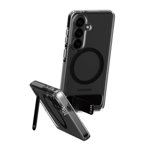 PanzerGlass CARE™ by ® Kickstand Case Transparent w. Qi Samsung Galaxy S26