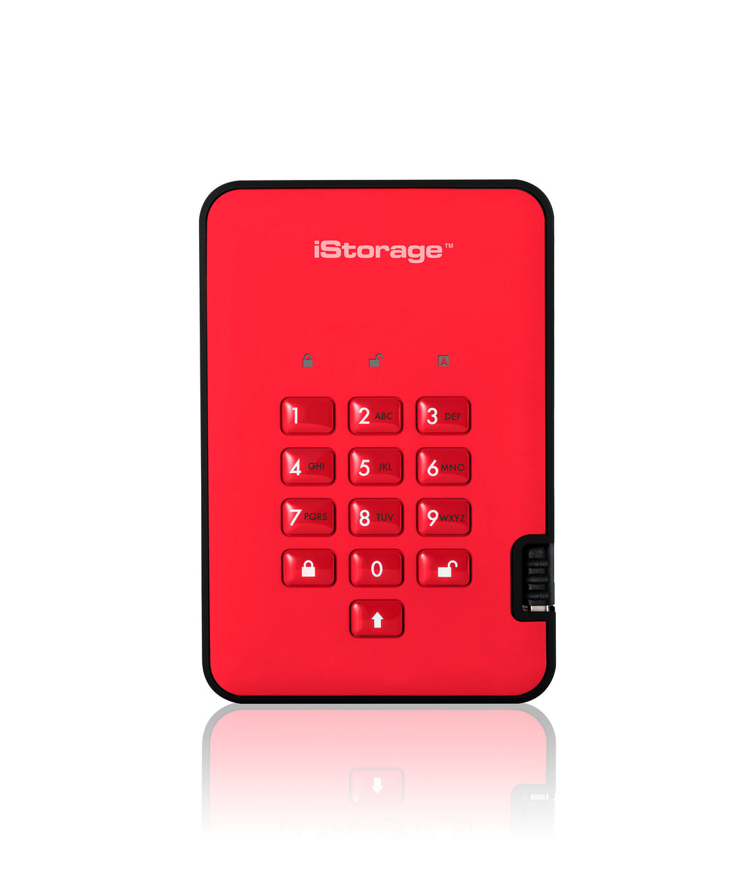 iStorage diskAshur² SSD 512GB Red | Secure Portable Solid State Drive |AES-XTS 256-bit Hardware Encryption