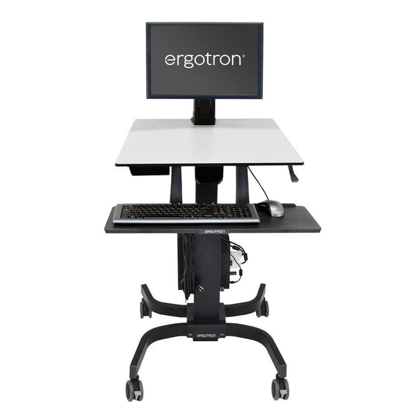 Ergotron WorkFit-C, Single LD Sit-Stand Workstation Black, Grey Multimedia cart