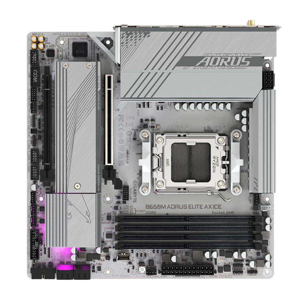 GIGABYTE B650M AORUS ELITE AX ICE Motherboard - image 5