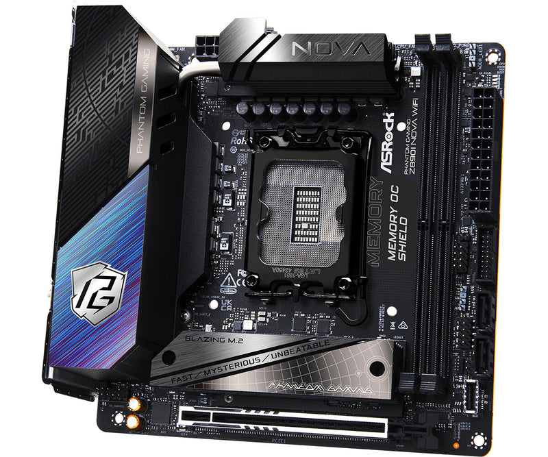 Asrock Phantom Gaming Z890I Nova WiFi Intel Z890 LGA 1851 (Socket V1) mini ITX