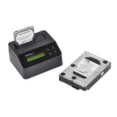 StarTech.com Single Bay Hard Drive Eraser, Standalone HDD/SSD Sanitizer, 4Kn, USB 3.0 to SATA III (6 Gbps), 9 Erase Modes, LCD Display, Secure Erase Hard Disk Sanitizer Dock, DB-9 Printer Port, TAA Compliant