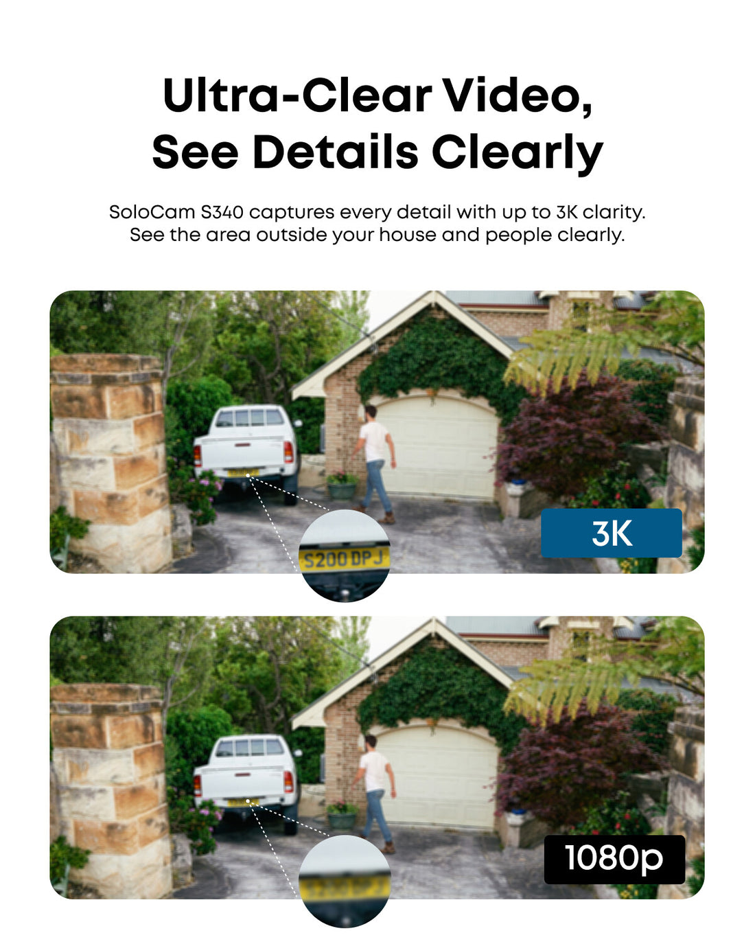 Eufy SoloCam S340 3K Bullet-PTZ Security Camera CCTV with Solar Panel - image 3