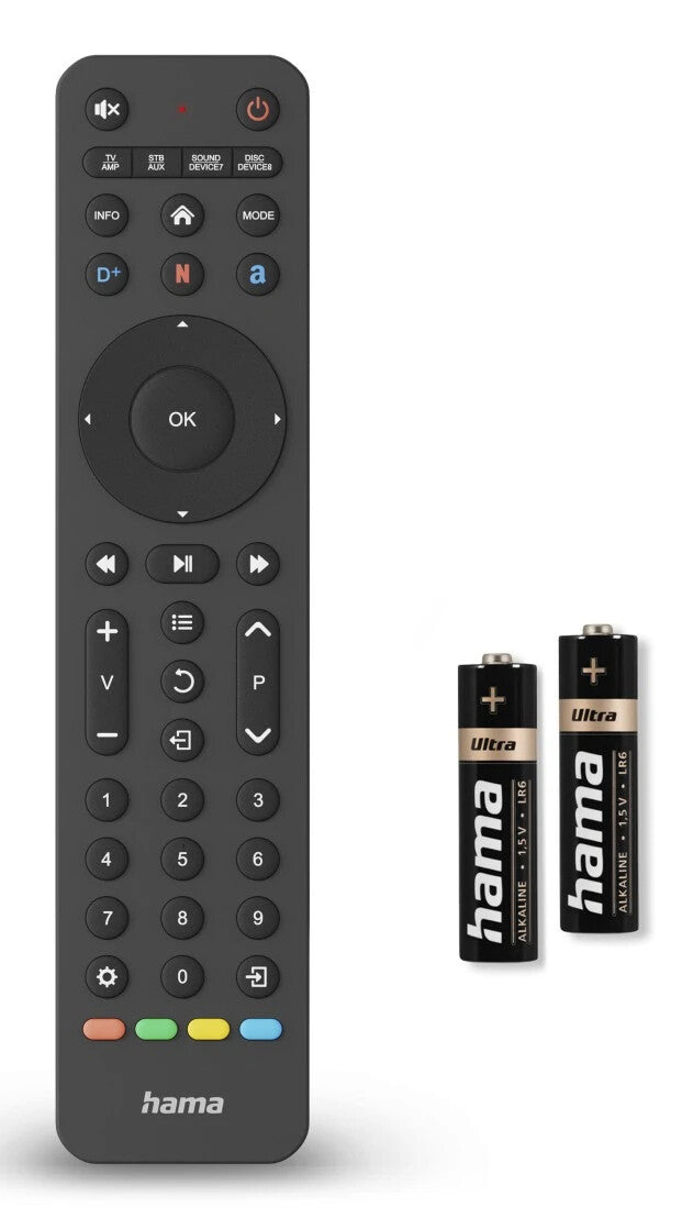 Hama 00221055 remote control IR Wireless TV Press buttons