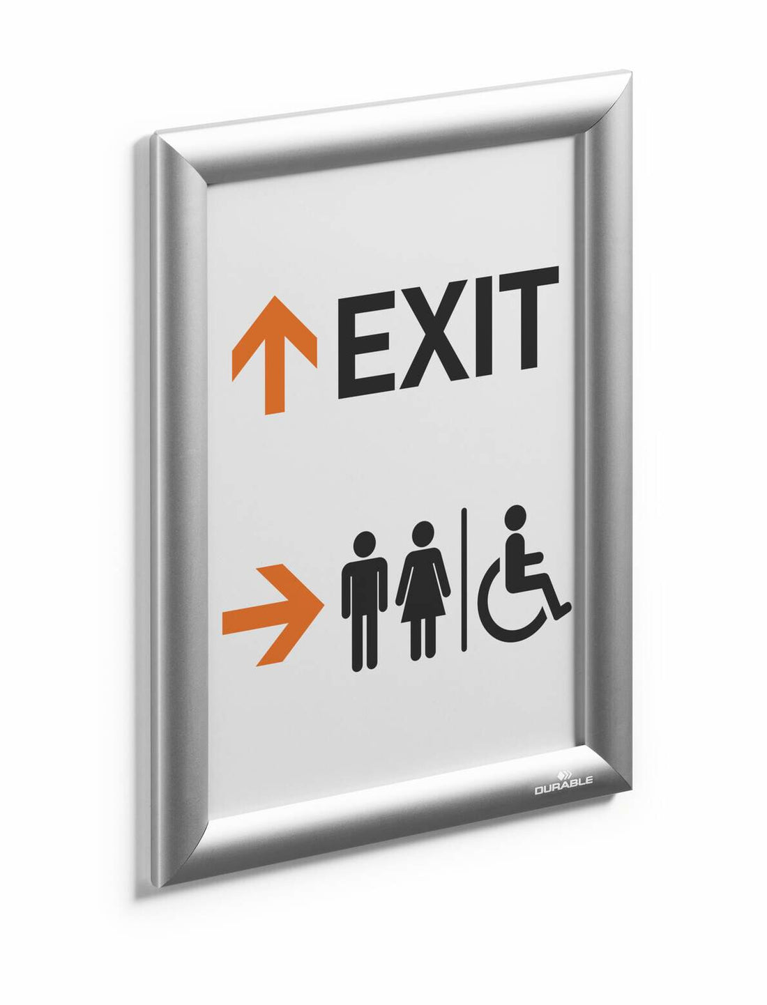 Durable 479623 wall frame 192 x 279 mm Rectangle Silver Aluminium - image 2