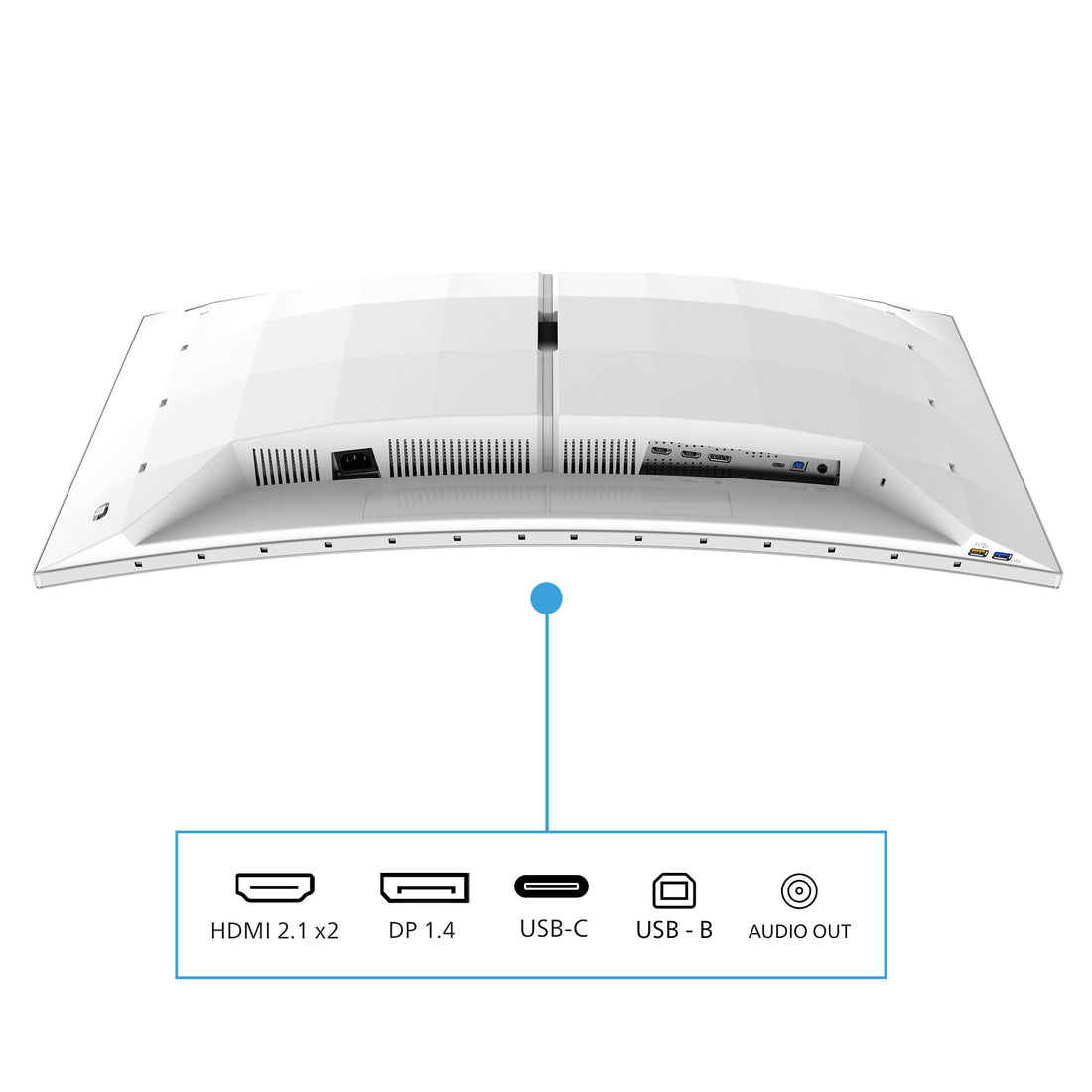 Philips 34M2C8600P computer monitor 86.4 cm (34") 3440 x 1440 pixels UltraWide Quad HD OLED White