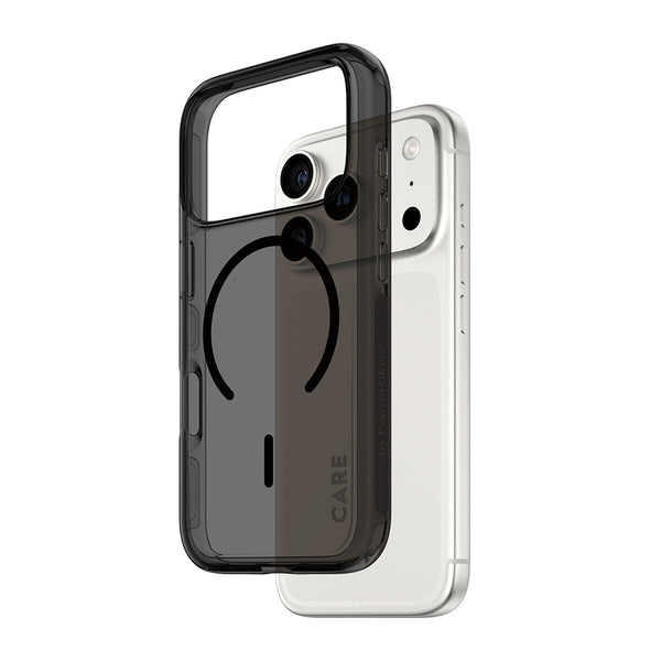 PanzerGlass CARE™ by ® Smokey Case w. Black MagSafe iPhone 18 Pro | 17 Pro