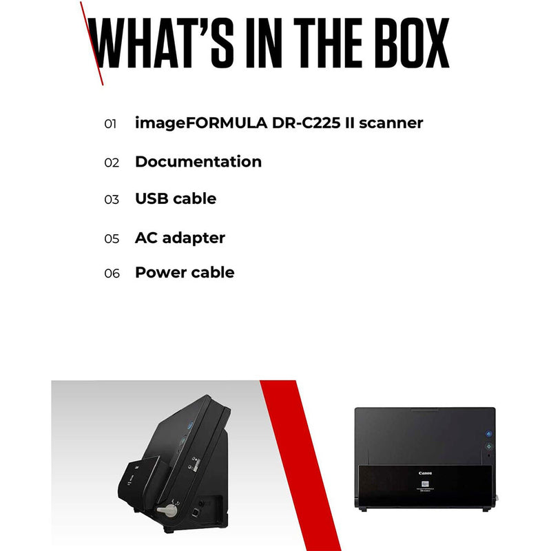 Canon imageFORMULA DR-C225II Document Scanner
